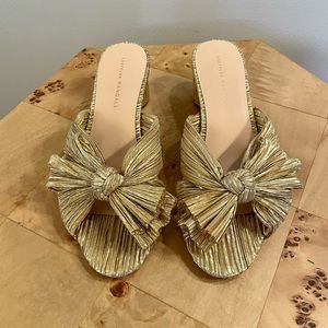 Loffler Randall Emilia Sandal, Gold, 9, NWOT